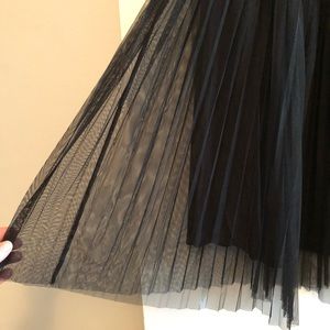 Black, tulle party skirt